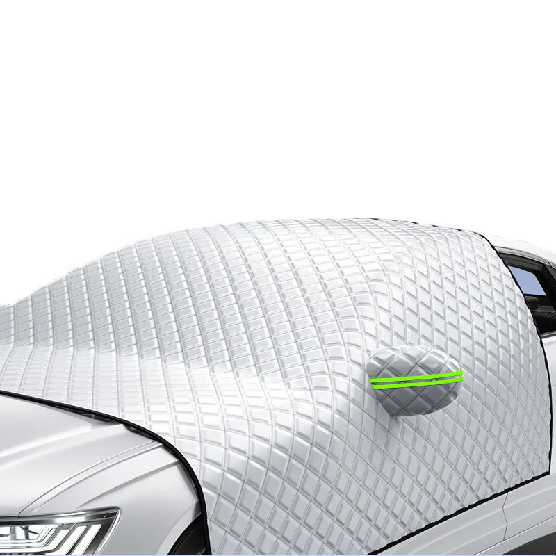 Half Car Body Cover All Weather Rainproof Cover For Winter Waterproof Dustproof UV Resistant Snowproof Sedan Car Cover