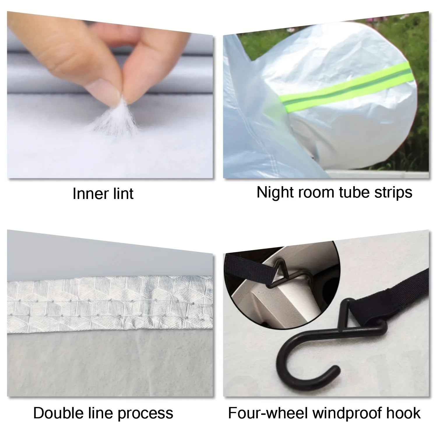 Half Car Body Cover All Weather Rainproof Cover For Winter Waterproof Dustproof UV Resistant Snowproof Sedan Car Cover